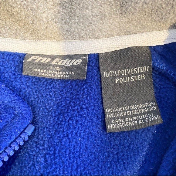 DUKE BLUE DEVILS University Men size Large 1/4 zip pullover jacket long sleeve - Picture 10 of 10